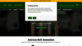 What Remington.com website looked like in 2021 (2 years ago)
