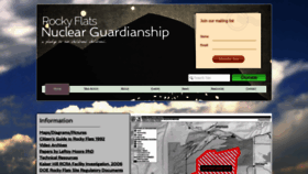 What Rockyflatsnuclearguardianship.org website looked like in 2021 (2 years ago)