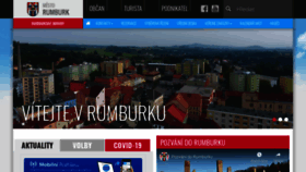 What Rumburk.cz website looked like in 2021 (2 years ago)