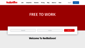 What Redballoon.work website looked like in 2021 (2 years ago)