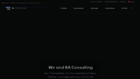 What Rac.de website looked like in 2021 (2 years ago)