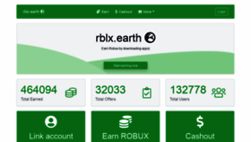 What Rblx.earth website looked like in 2021 (2 years ago)