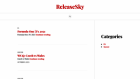 What Releasesky.com website looked like in 2021 (2 years ago)