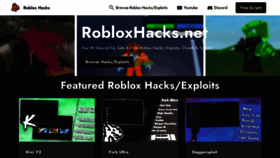 What Robloxexploit.net website looked like in 2021 (2 years ago)