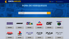 What Romsjuegos.com website looked like in 2021 (2 years ago)