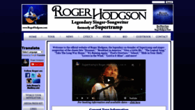 What Rogerhodgson.com website looked like in 2021 (2 years ago)