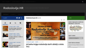 What Rodoslovlje.hr website looked like in 2021 (2 years ago)