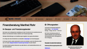 What Rohr-finanz.de website looked like in 2021 (2 years ago)
