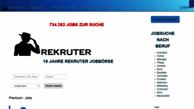 What Rekruter.de website looked like in 2021 (2 years ago)
