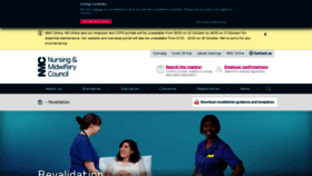 What Revalidation.nmc.org.uk website looked like in 2021 (2 years ago)