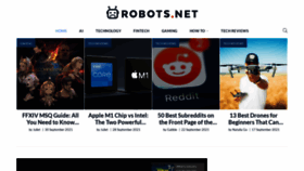 What Robots.net website looked like in 2021 (2 years ago)