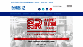 What Raleighchamber.org website looked like in 2021 (2 years ago)