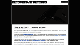 What Recombinantrecords.net website looked like in 2021 (4 years ago)