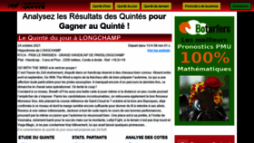 What Resultat-quinte.fr website looked like in 2021 (2 years ago)
