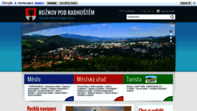 What Roznov.cz website looked like in 2021 (2 years ago)