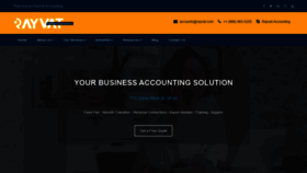 What Rayvataccounting.com website looked like in 2021 (2 years ago)