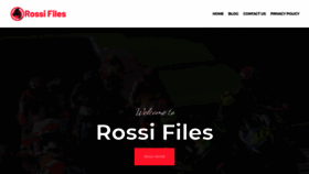 What Rossifiles.com website looked like in 2021 (2 years ago)