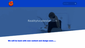 What Realitytvcalendar.com website looked like in 2021 (2 years ago)
