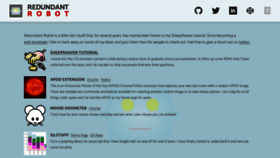 What Redundantrobot.com website looked like in 2021 (2 years ago)