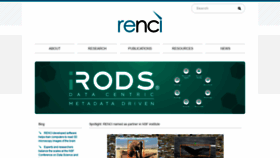 What Renci.org website looked like in 2021 (2 years ago)