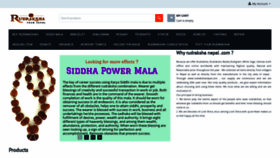 What Rudrakshanepal.com website looked like in 2021 (2 years ago)