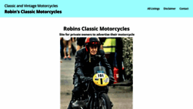 What Robinsclassicmotorcycles.com website looked like in 2021 (2 years ago)