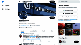 What Rhythmdivision.co.uk website looked like in 2021 (2 years ago)