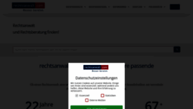 What Rechtsanwalt.com website looked like in 2021 (2 years ago)