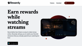 What Rewardy.io website looked like in 2021 (2 years ago)