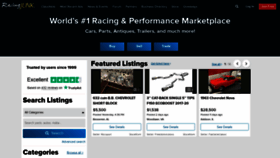 What Racingjunk.com website looked like in 2021 (2 years ago)