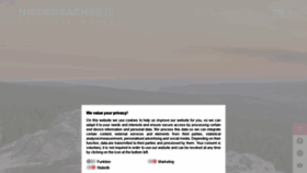 What Reiseland-niedersachsen.de website looked like in 2021 (2 years ago)