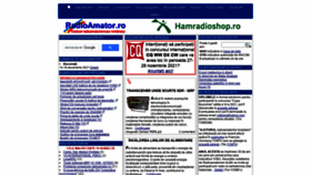 What Radioamator.ro website looked like in 2021 (2 years ago)