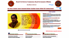 What Rcsc.gov.bt website looked like in 2021 (2 years ago)