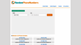 What Randomphonenumbers.com website looked like in 2021 (2 years ago)