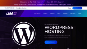 What Rajwebhost.com website looked like in 2021 (2 years ago)