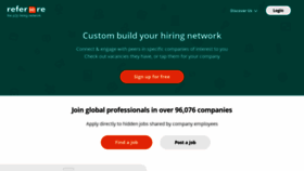 What Referhire.com website looked like in 2021 (2 years ago)