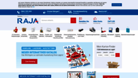 What Rajapack.ch website looked like in 2021 (2 years ago)