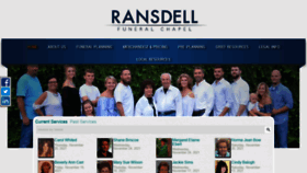 What Ransdellfuneralchapel.com website looked like in 2021 (2 years ago)
