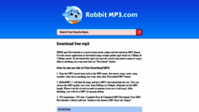 What Rabbitmp3s.com website looked like in 2021 (2 years ago)