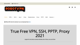 What Robotvpn.com website looked like in 2021 (2 years ago)