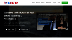 What Reireply.com website looked like in 2021 (2 years ago)