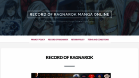 What Ragnarokmanga.com website looked like in 2021 (3 years ago)