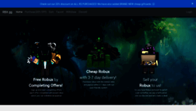 What Rbx.gg website looked like in 2021 (2 years ago)