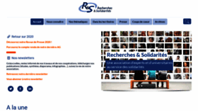 What Recherches-solidarites.org website looked like in 2021 (2 years ago)