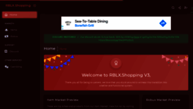 What Rblx.shopping website looked like in 2021 (2 years ago)