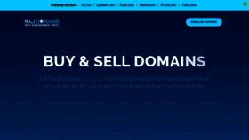 What Rajdomains.com website looked like in 2021 (2 years ago)