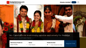 What Reddymatrimony.com website looked like in 2021 (2 years ago)