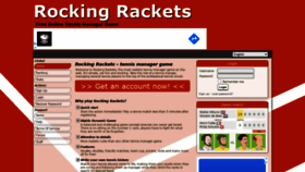 What Rockingrackets.com website looked like in 2021 (2 years ago)