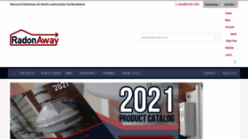 What Radonaway.com website looked like in 2021 (2 years ago)