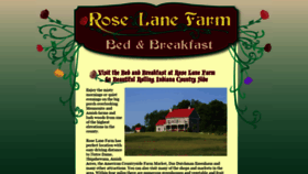 What Roselanefarmbedandbreakfast.com website looked like in 2021 (3 years ago)